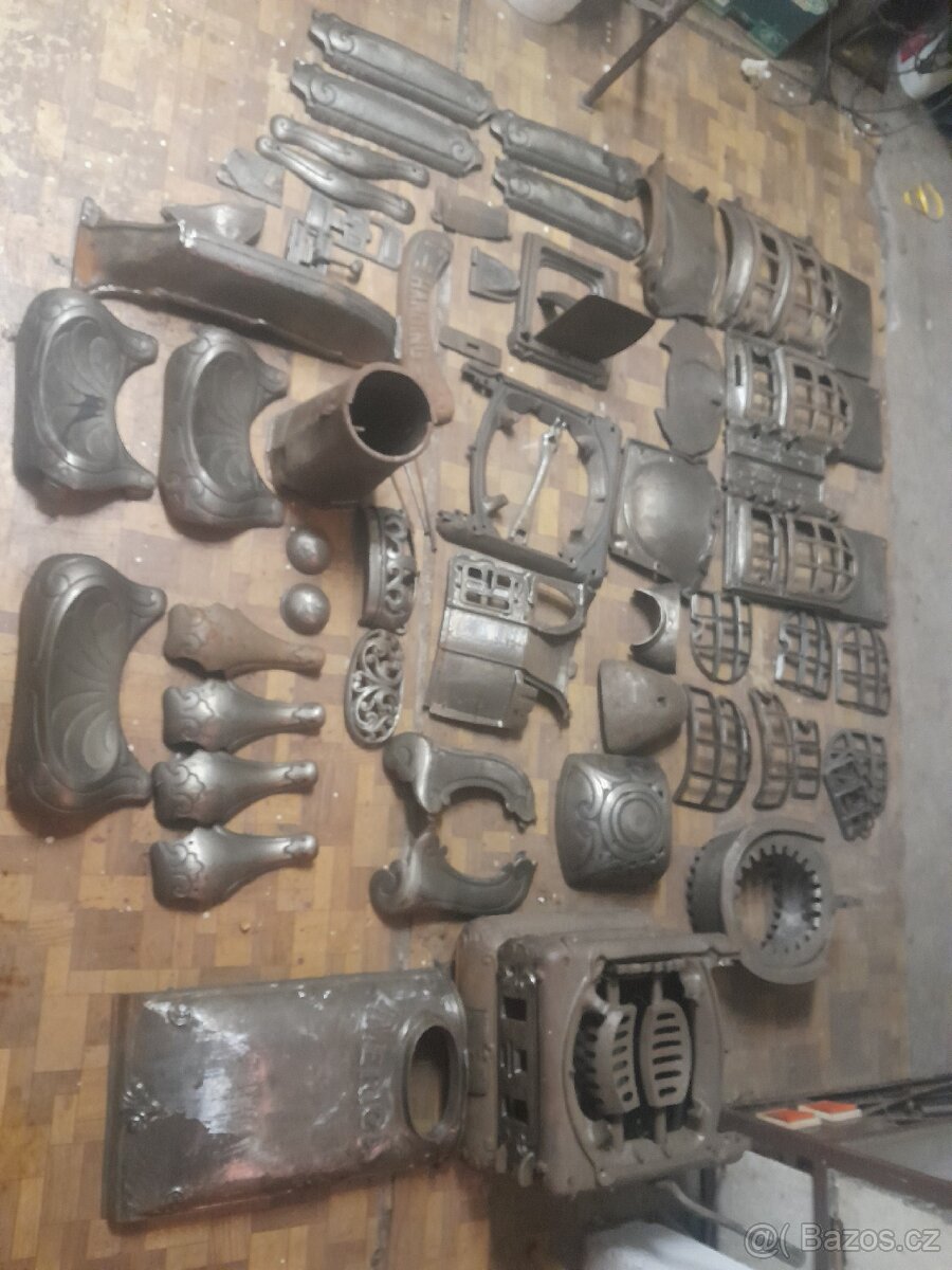 Prodám jednotlivé díly na Americká kamna Harding 12 - 3