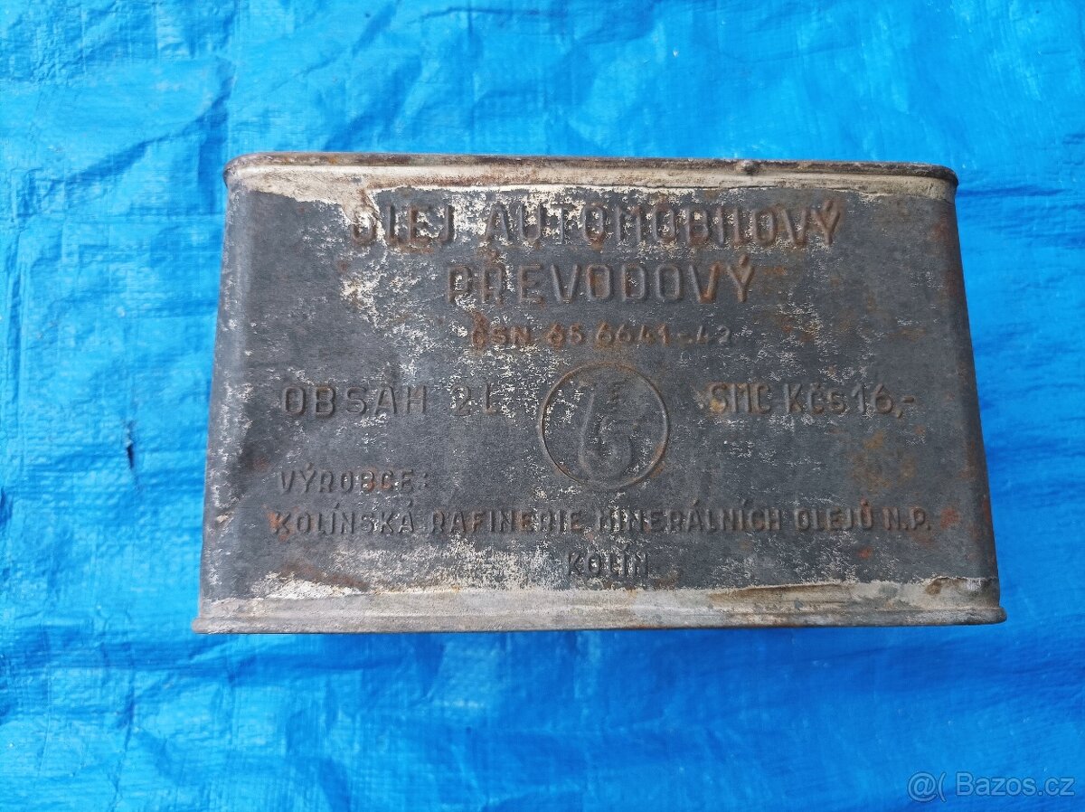 Plechový kanystřík od oleje - 3