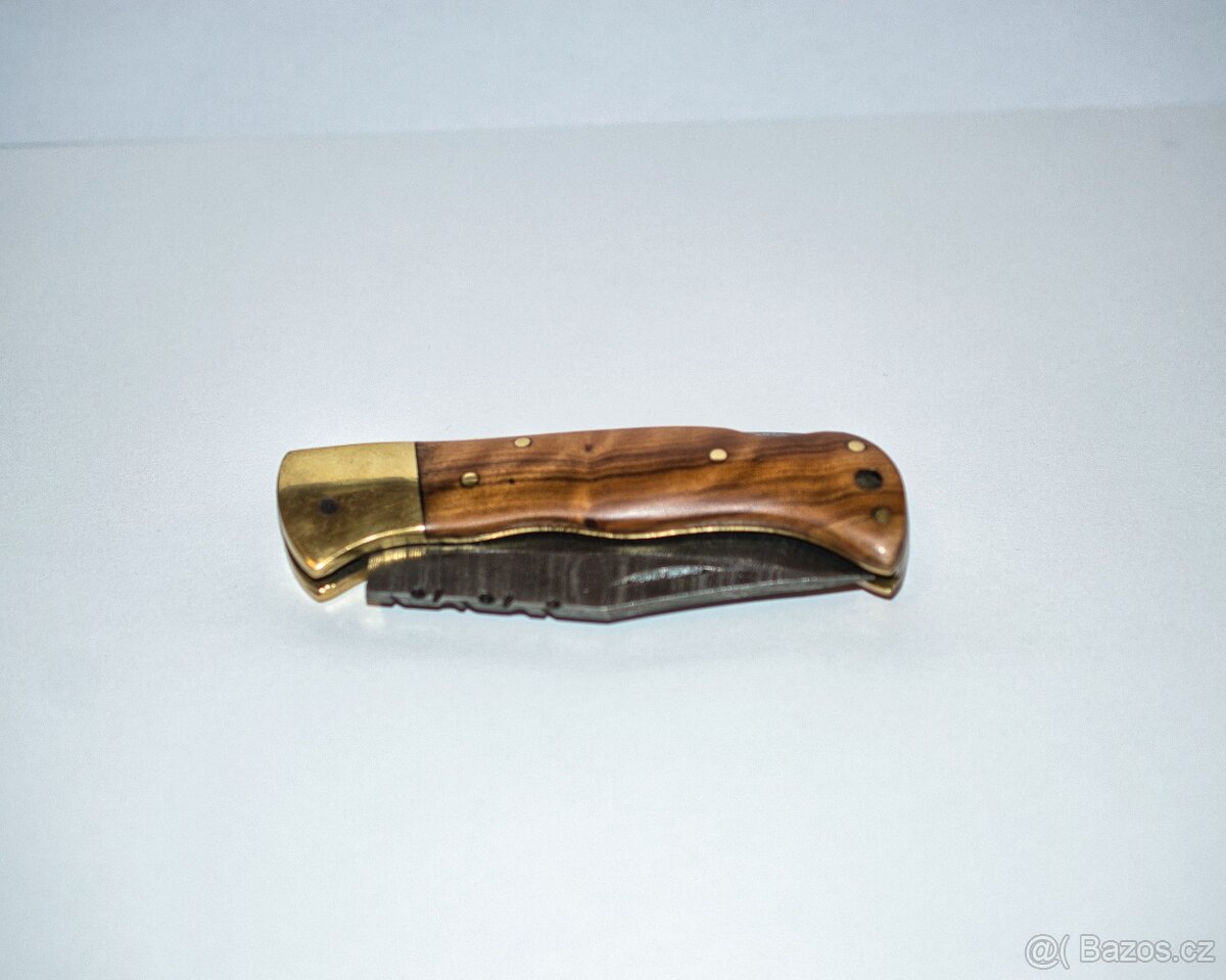 Sběratelský nůž - damaškový, ručně dělaný - 3