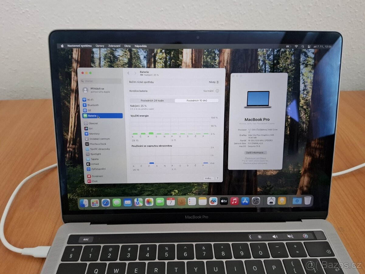 MacBook PRO 13 palců i7 8.Gen 16 RAM 512SSD - 3