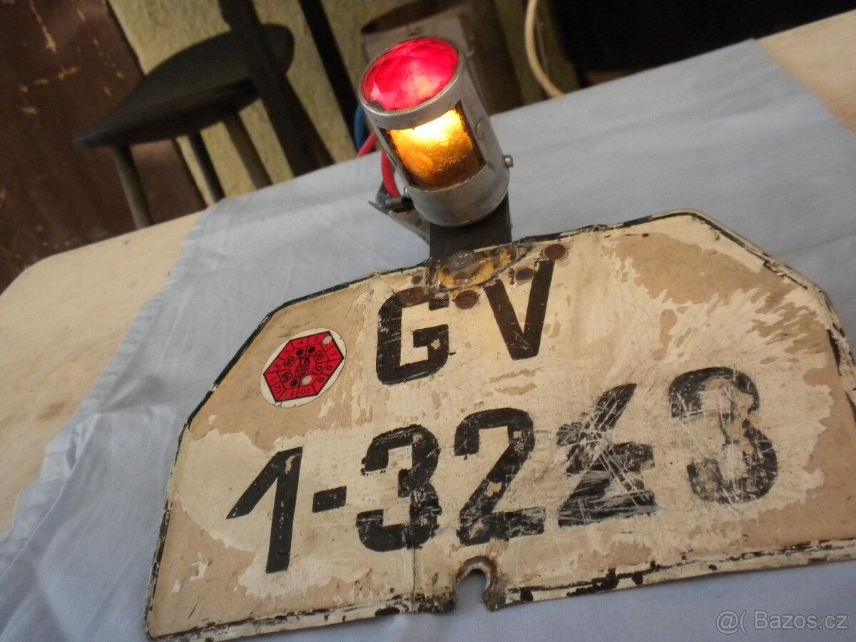 JAWA předválečná zadní hlinikové světlo FJ možná i výměna - 3