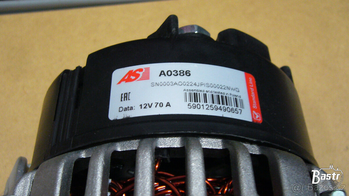 Nový alternátor Trabant 12V/70A - 3