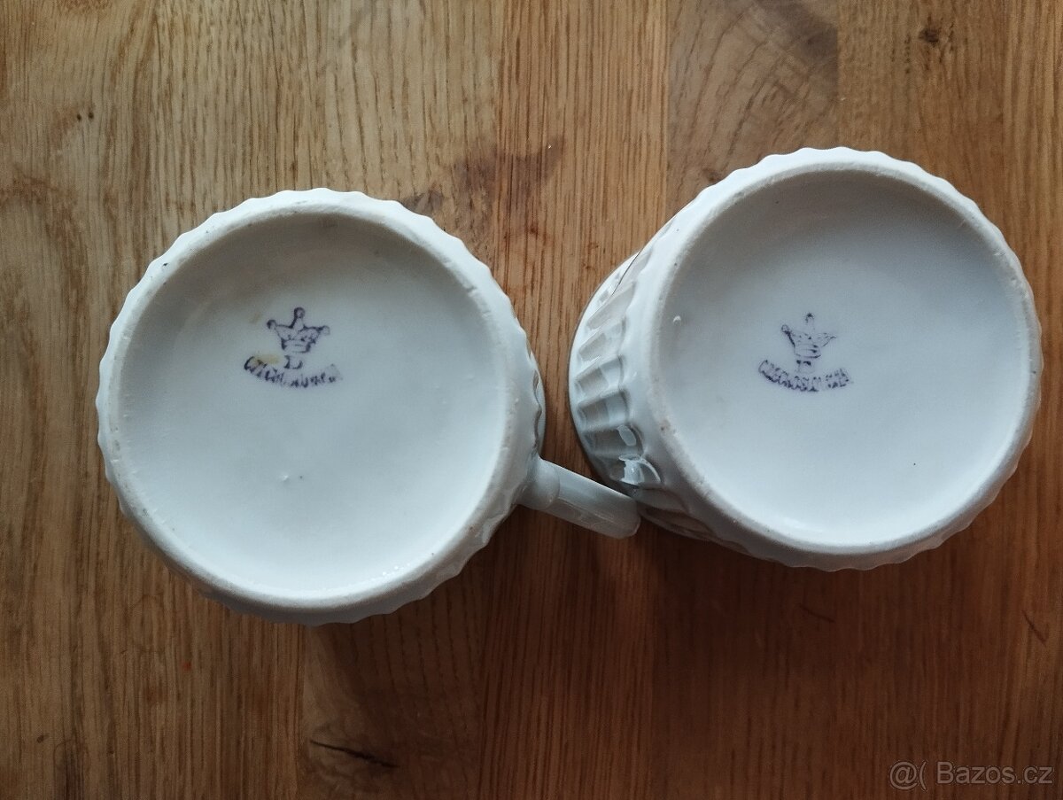 Retro hrnky - Dáma s kyticí - 3