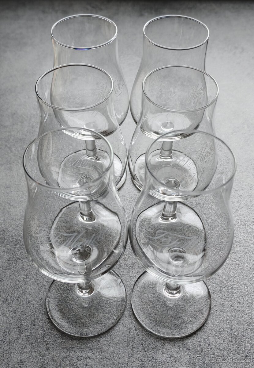 Koňakové skleničky Martel 6ks - 3