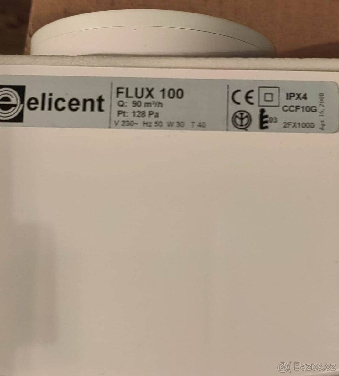 odstředivý ventilátor Elicent Flux 100 - NOVÝ - 3