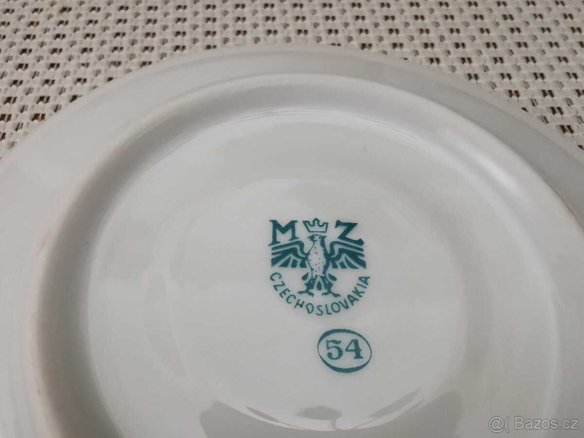 Ministerstvo vnitra SNB porcelánová souprava z 50.let MZ - 3