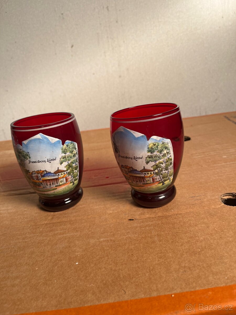Původní Památeční skleničky– Fra. Lázně a Sv. Hora - 3
