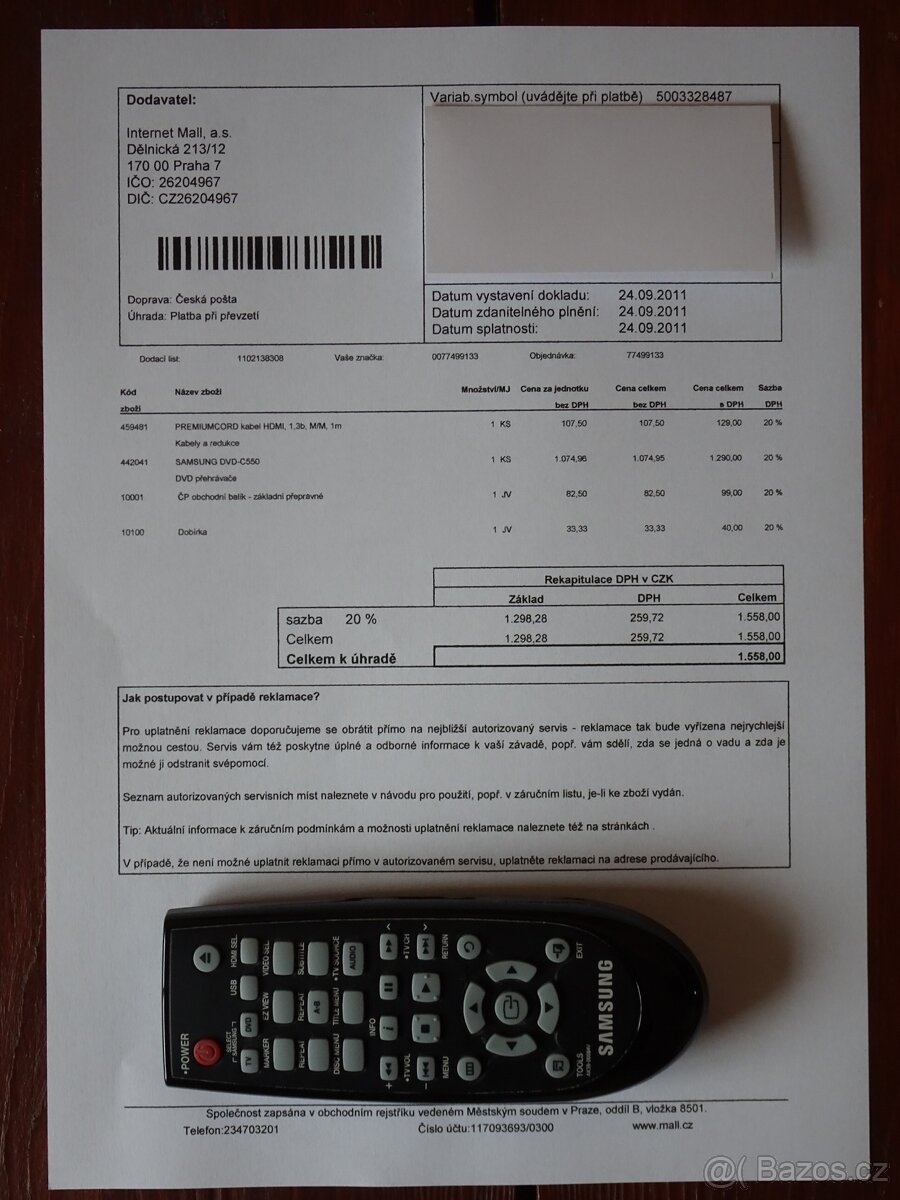 DVD přehrávač SAMSUNG C550 - 3