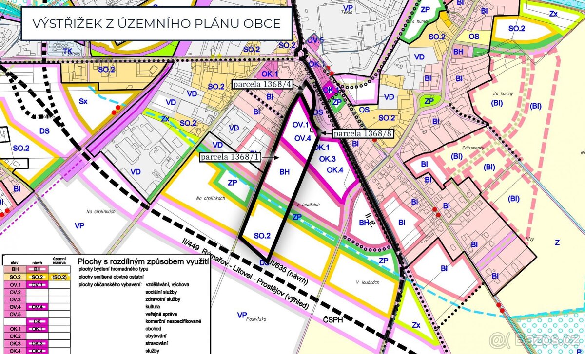 Pozemek, bydlení, prodej, Litovel, Olomouc - 3