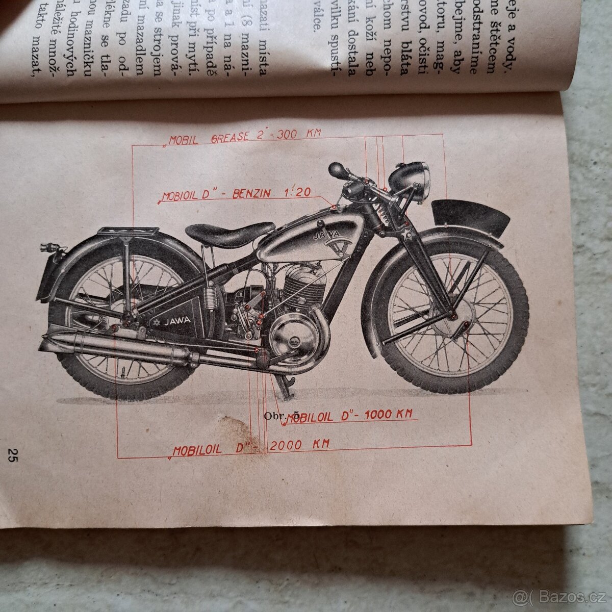 Originál príručka Jawa 250 Špeciál FJ předválečna - 3