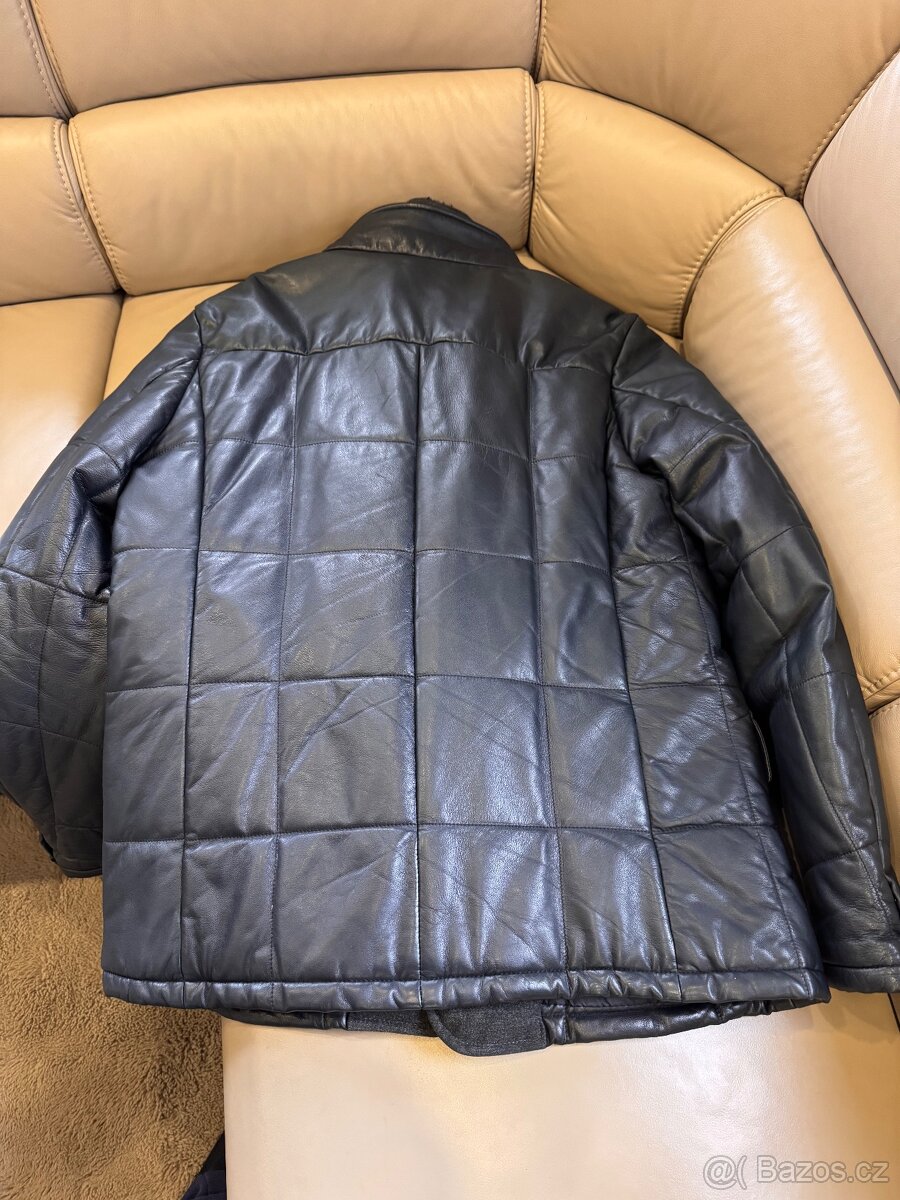 Pánská kožená bunda Baldinini - 3