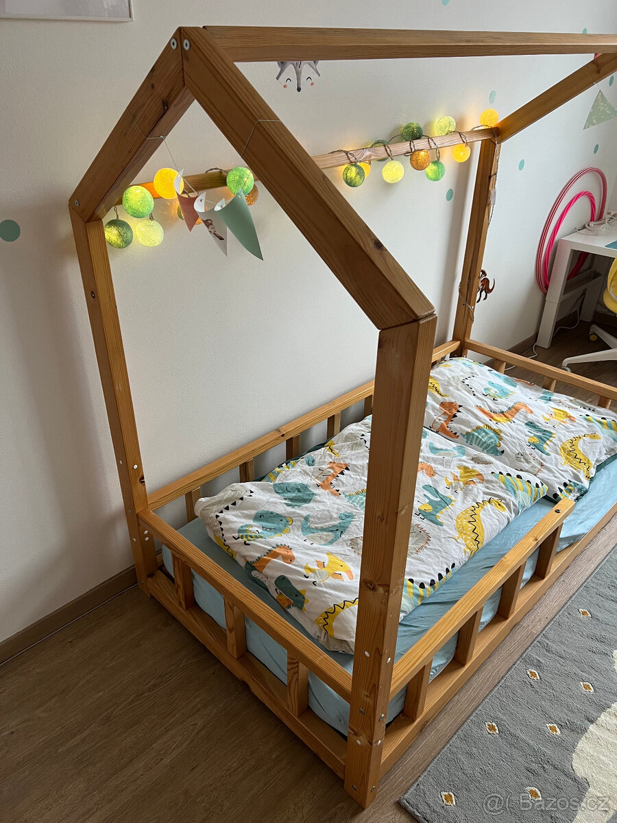 Dětská domečková postýlka 160x80 - 3