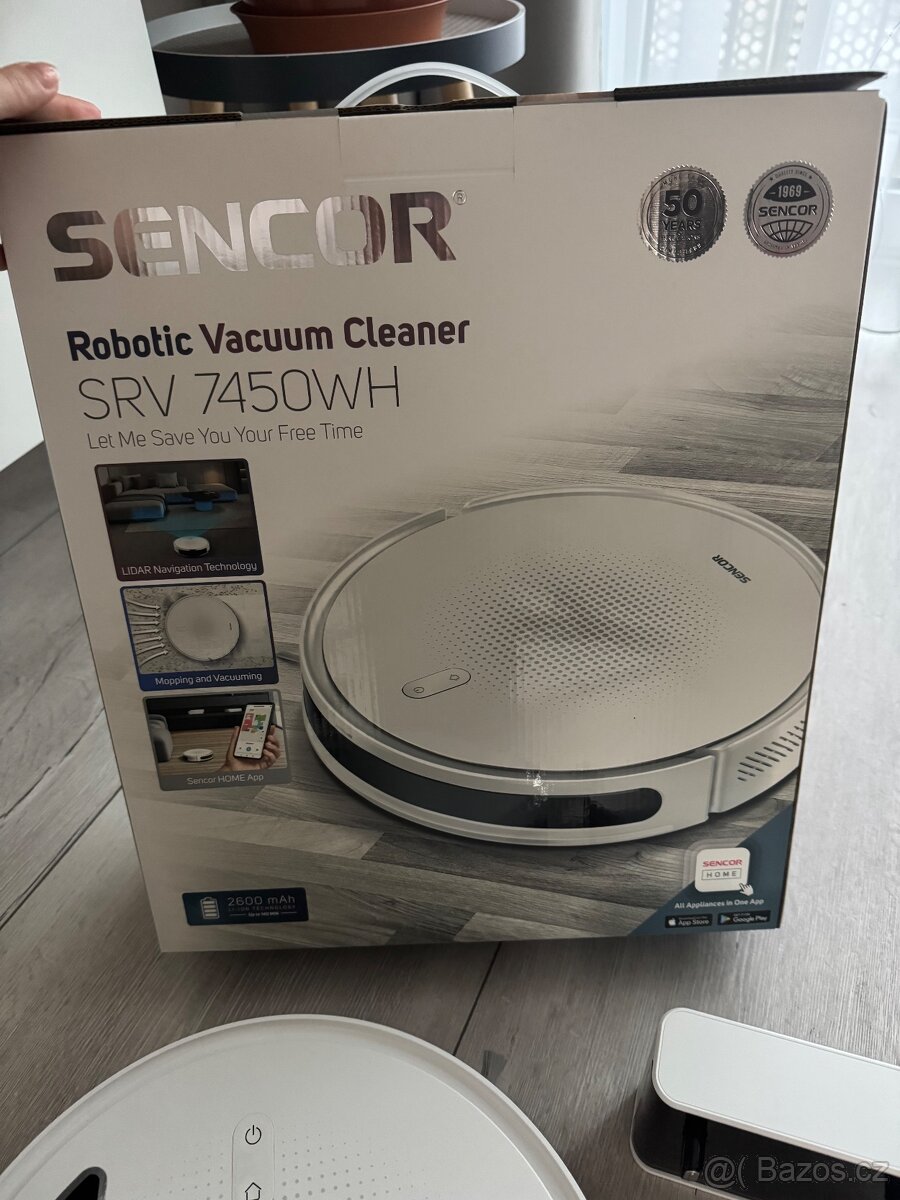 Robotický vysávač Sencor SRV 7450WH - nový - 3