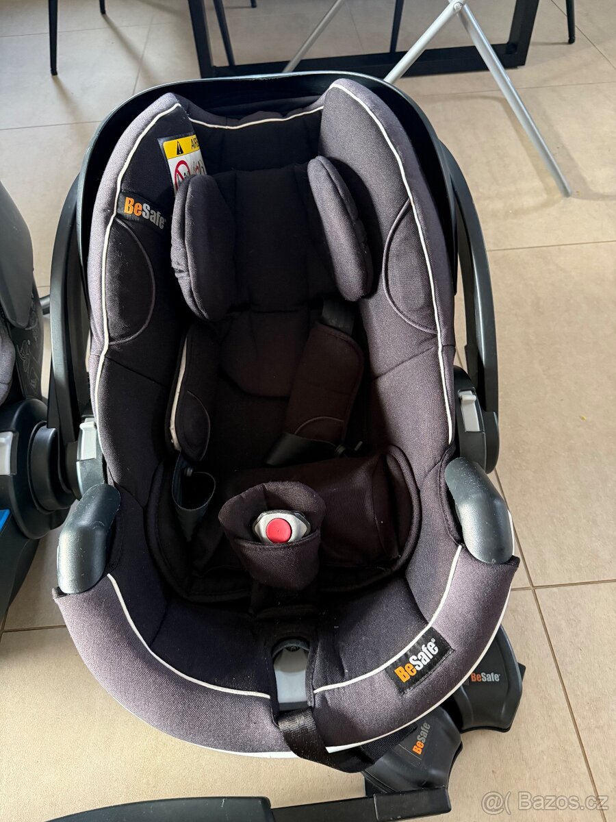 2x autosedačka BeSafe + 1x Isofix - 3