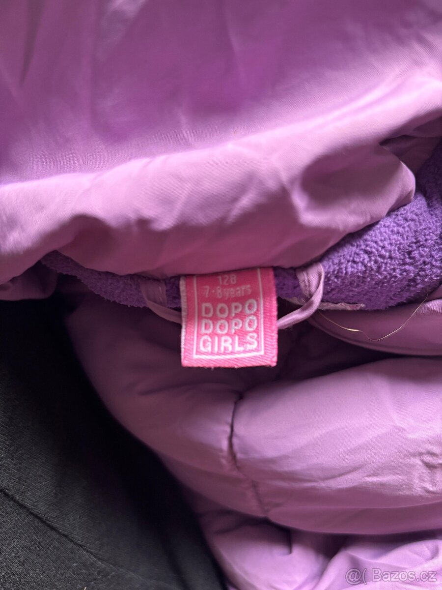 Dívčí zimní bunda velikost 128 - 3