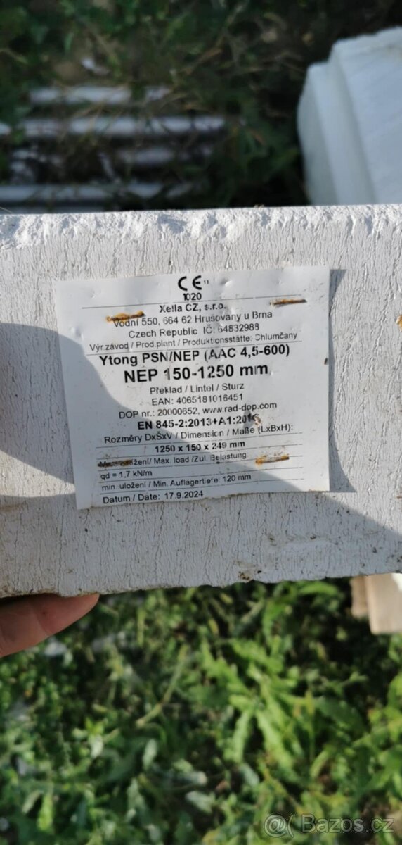 Překlad ytong 150x1250mm - 3