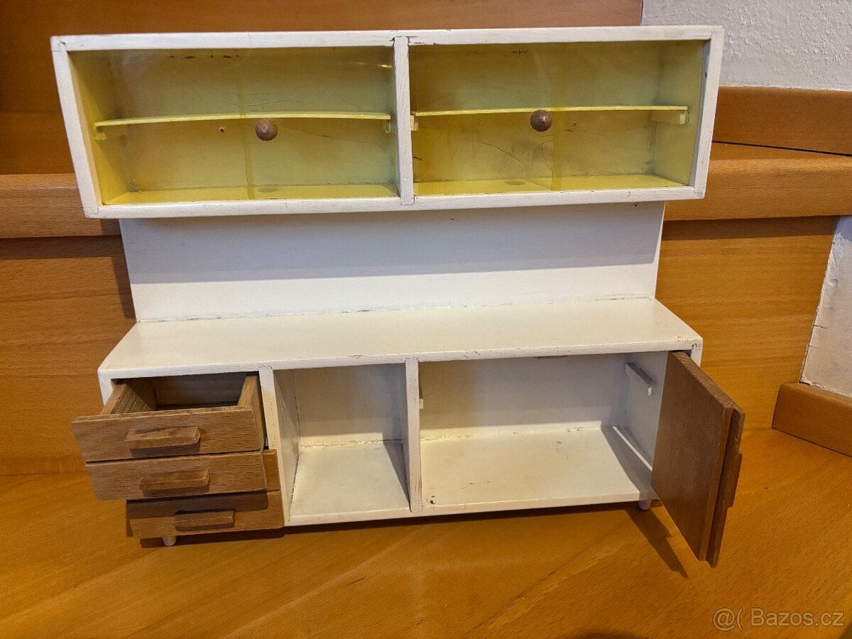 Retro dřevěná kuchyňka pro panenky a panenky ARI - 3