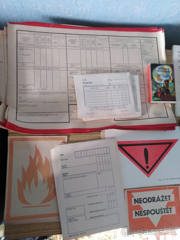 ČSD, železnice staré tiskoviny - 3