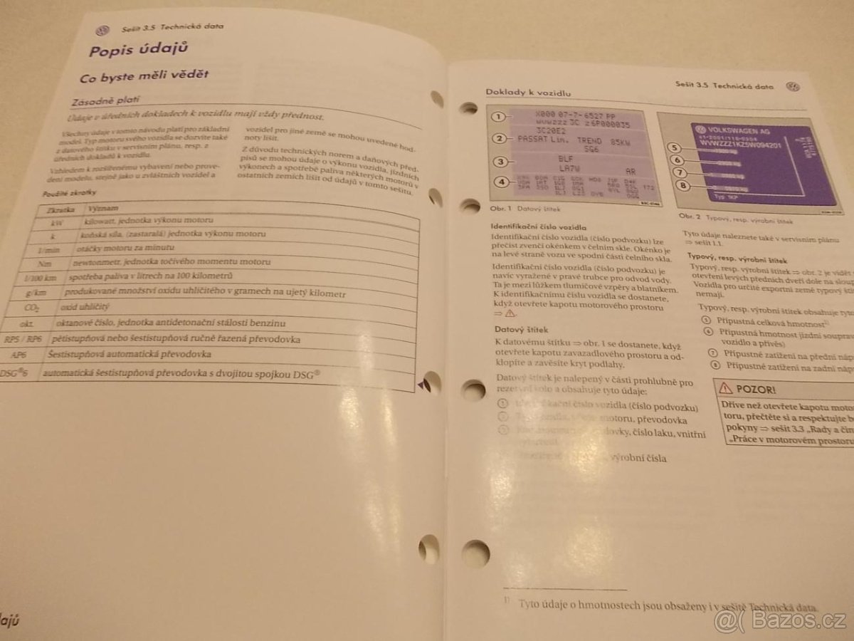 VW PASSAT B6 – technické data - Volkswagen - 3