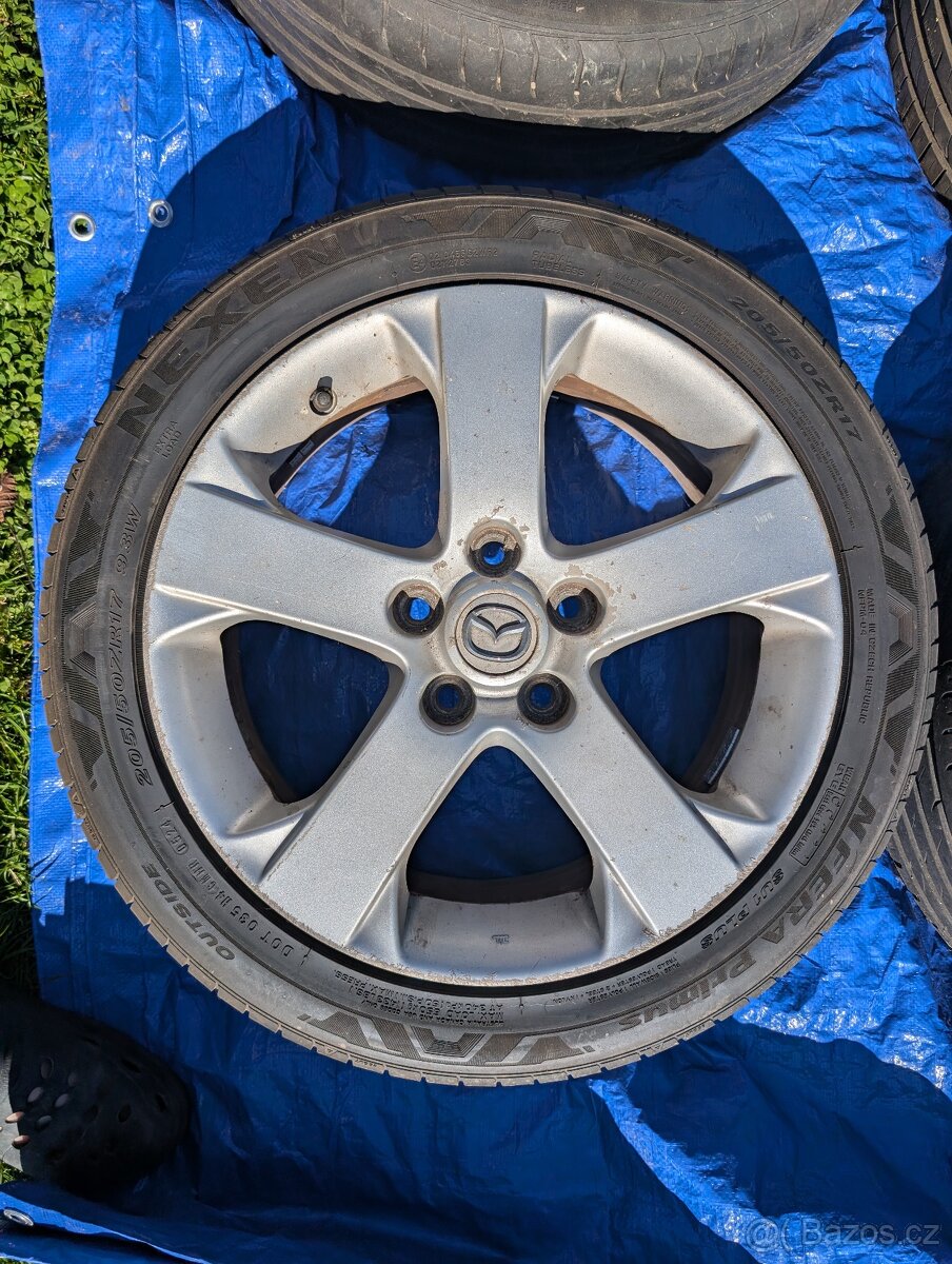 Alu kola s letními pneu na Mazda5 (2008) - 3