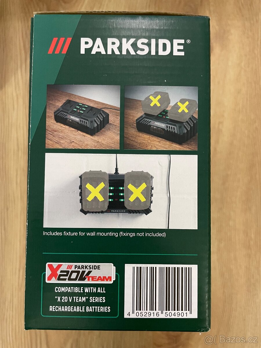 Parkside - Dvojitá rychlonabíječka PDSLG 20 B1 - Nova + Zar - 3