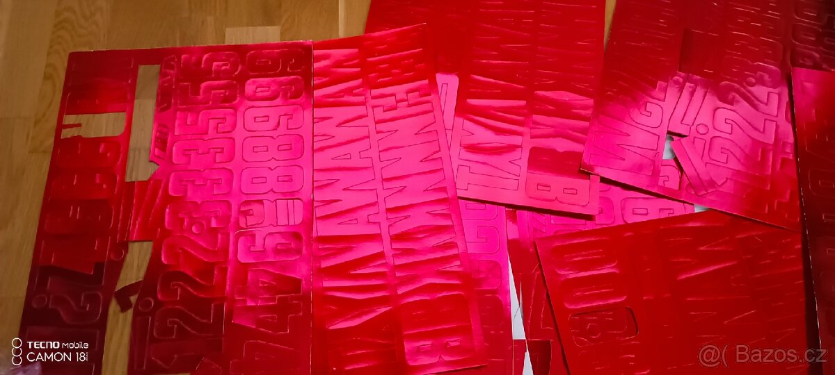 Za vše 49,-3sady nepoužité retro písmena a číslice - 3