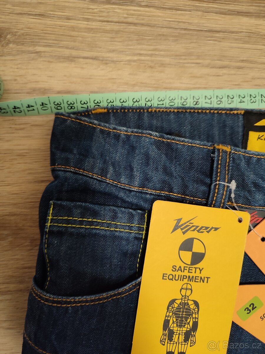 Motocyklové jeansy Viper - nepoužité vel. 32 - 3
