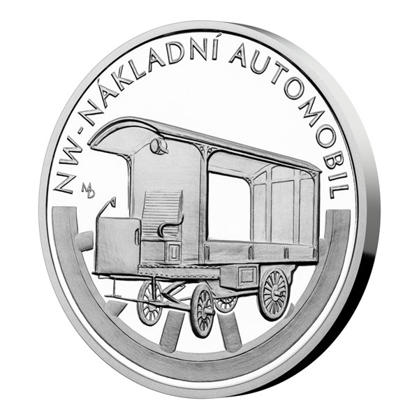 STŘÍBRNÁ MINCE NA KOLECH - NÁKLADNÍ AUTOMOBIL NW TATRA - 3