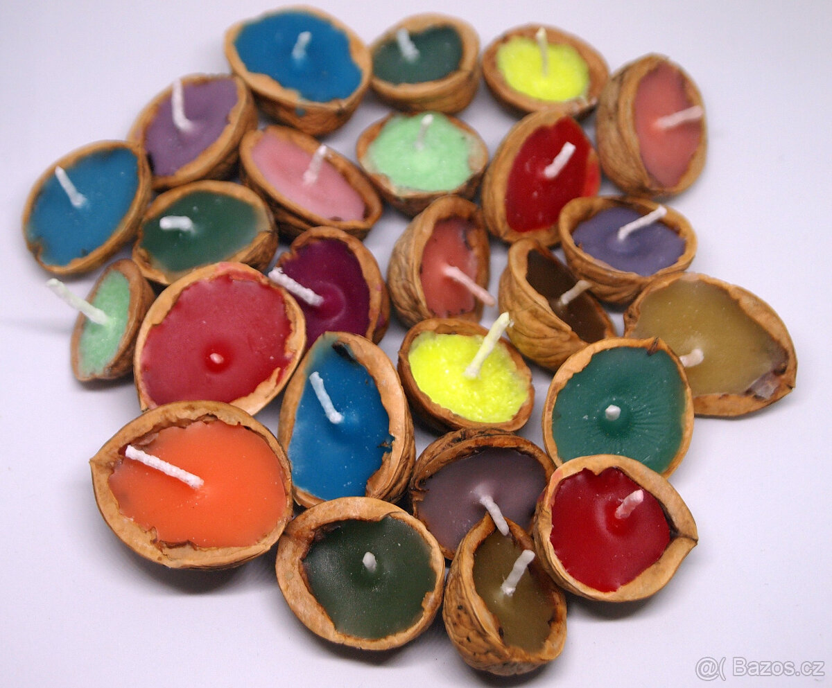 SVÍČKY ZE SKOŘÁPEK - VÁNOČNÍ LODIČKY - DÁRKOVÉ BALENÍ - 3