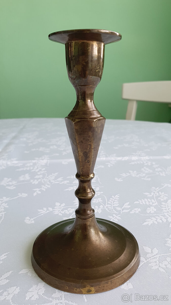 Starý mosazný svícen - 3