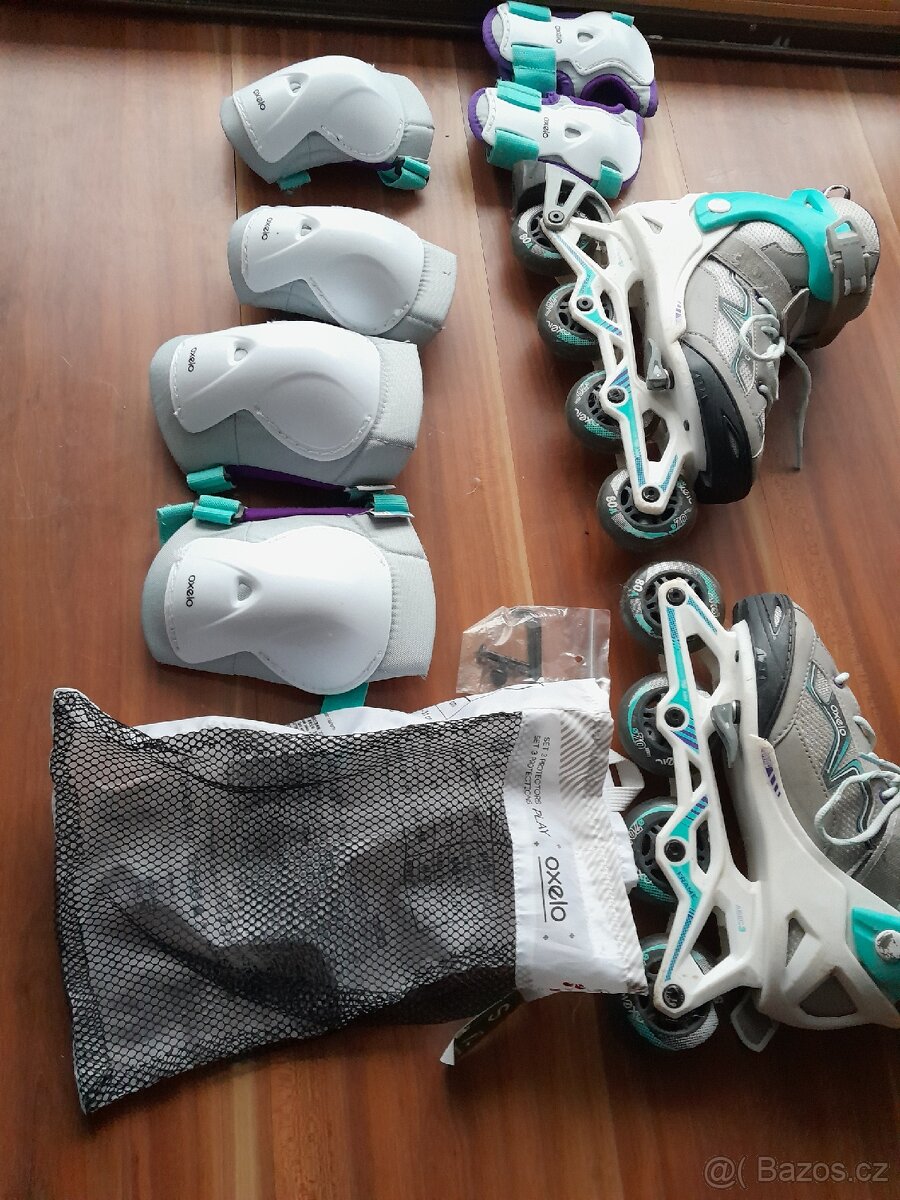 In line kolečkové brusle +sada chrániče - 3