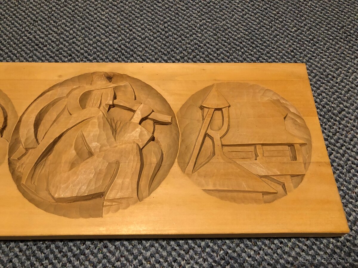 Vyřezávaný dřevěný obraz - 3