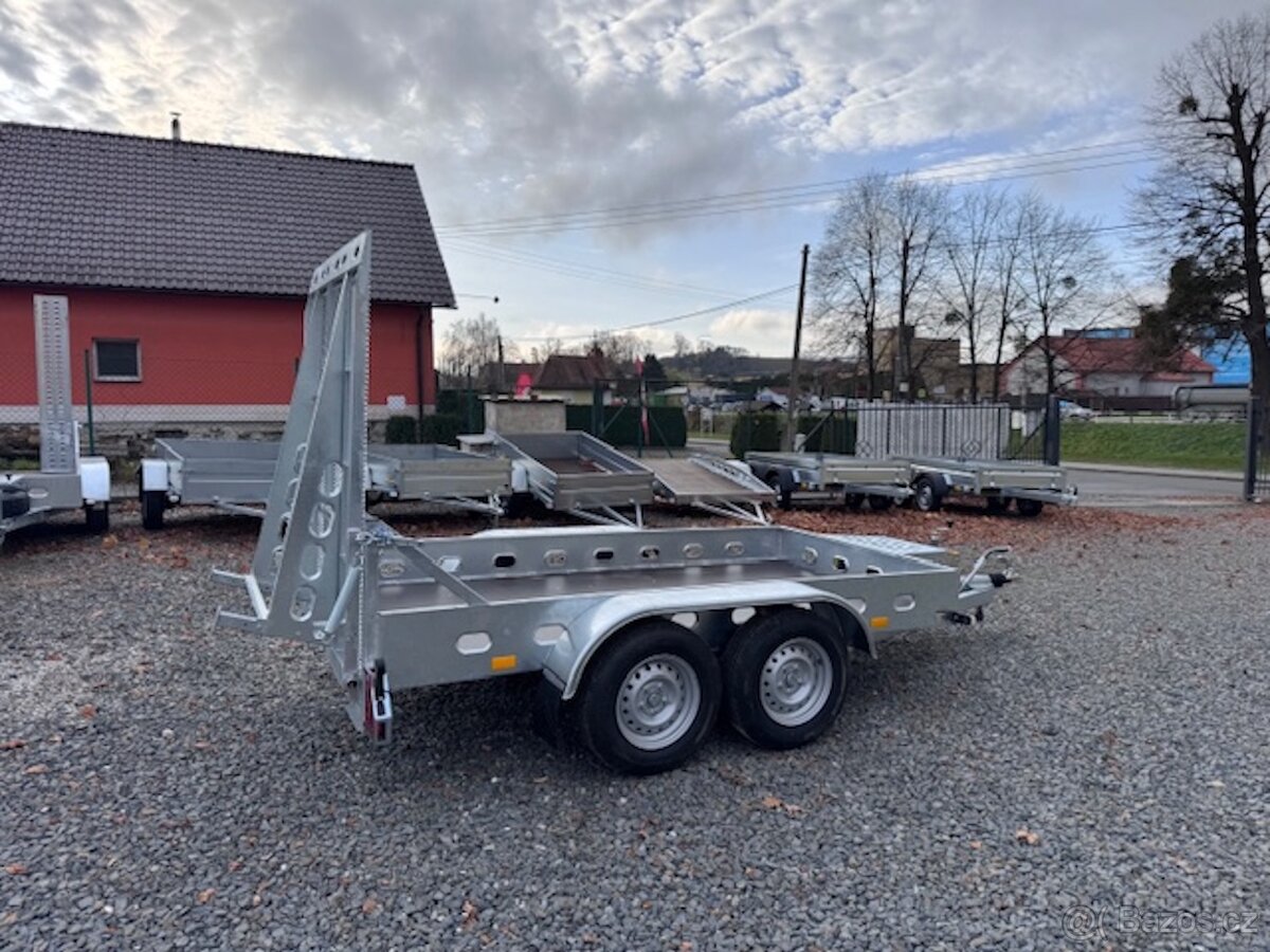 Přívěsný vozík 300x150cm, 2700kg, rampa - 3