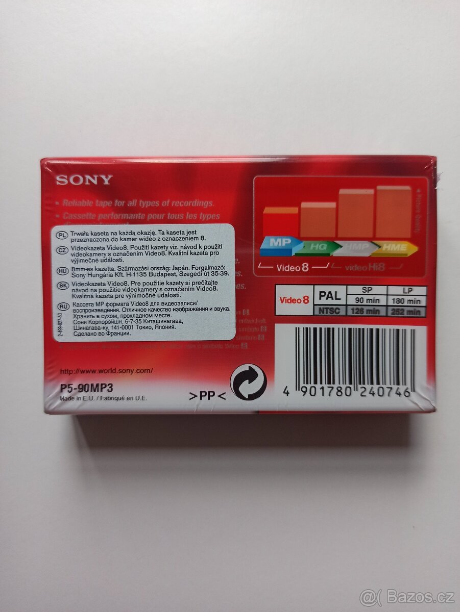 kazeta SONY MP 8 90min (videokazeta) - 3