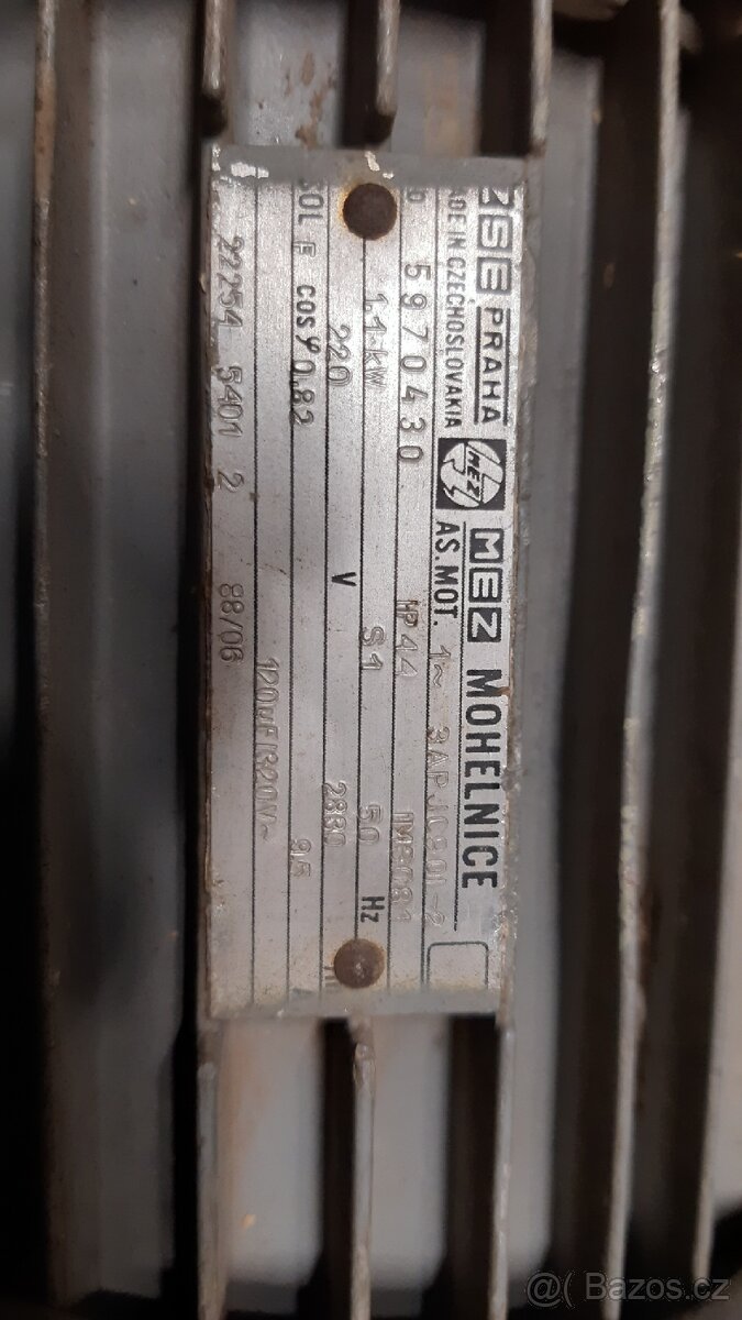 elektromotor přírubový, MEZ 1,1 kW, 2800/ min, 230 V - 3