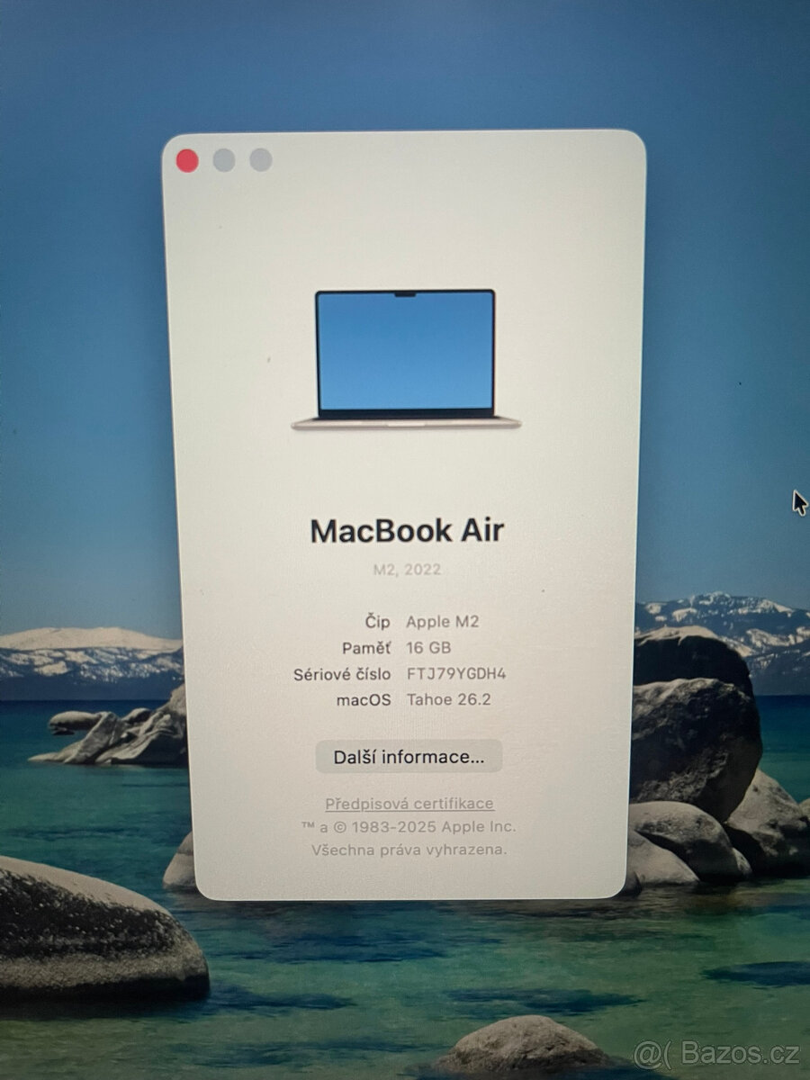 Macbook Air 13" - M2 2022, 16GB RAM, 256 GB SSD - 3