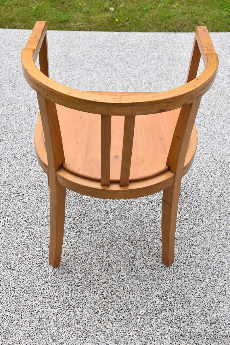 STYLOVÁ DŘEVENÁ SEDACÍ SOUPRAVA - 3