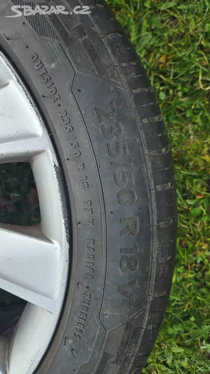 ALU disk Superb + letní pneu 235/50 R18 - 3