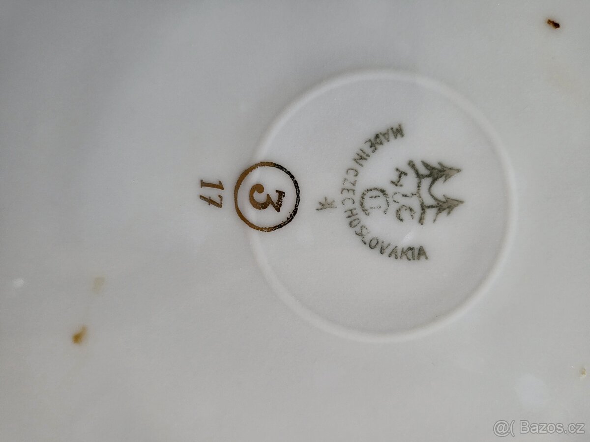 Neúplná původní sada porcelánu "Rakouská házenka" - 3