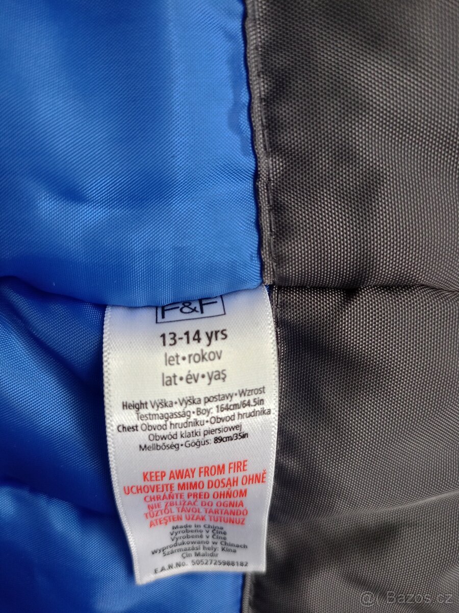 Zimní chlapecká bunda vel.164 - 3