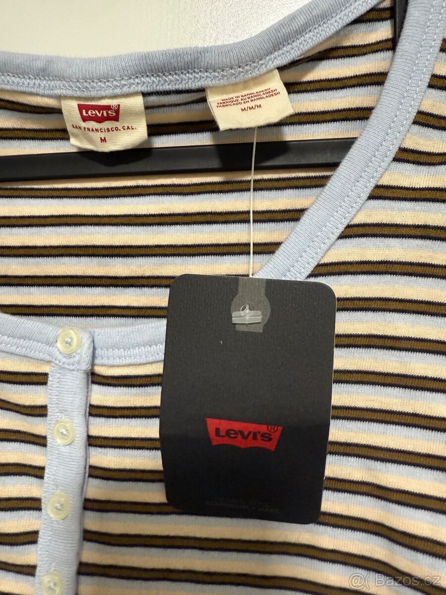 Tričko Levi’s pruhované, velikost M - 3