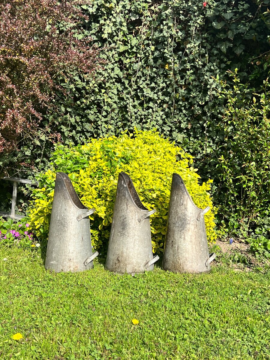 Retro vintage uhlák patina dekorace váza - 3