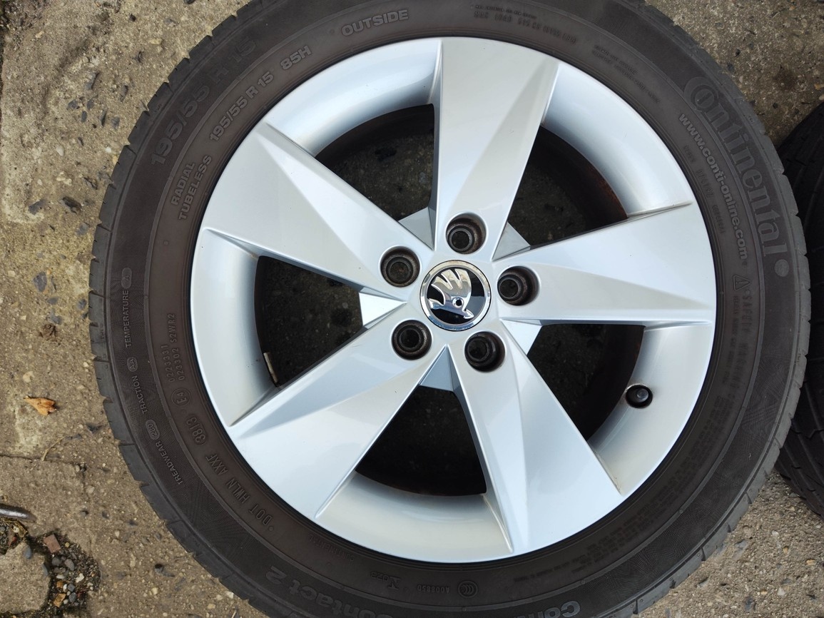 15"letní alu sada Rotare 5x100 origo Škoda Fabia Ibiza Polo - 3