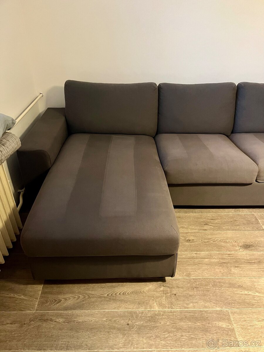 Pohovka, gauč IKEA VIMLE antracit s lenoškou - 3