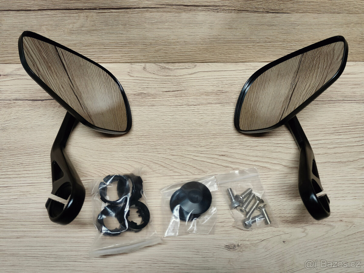 Prodám sadu zrcátek pro motorky Triumph s logem - 3