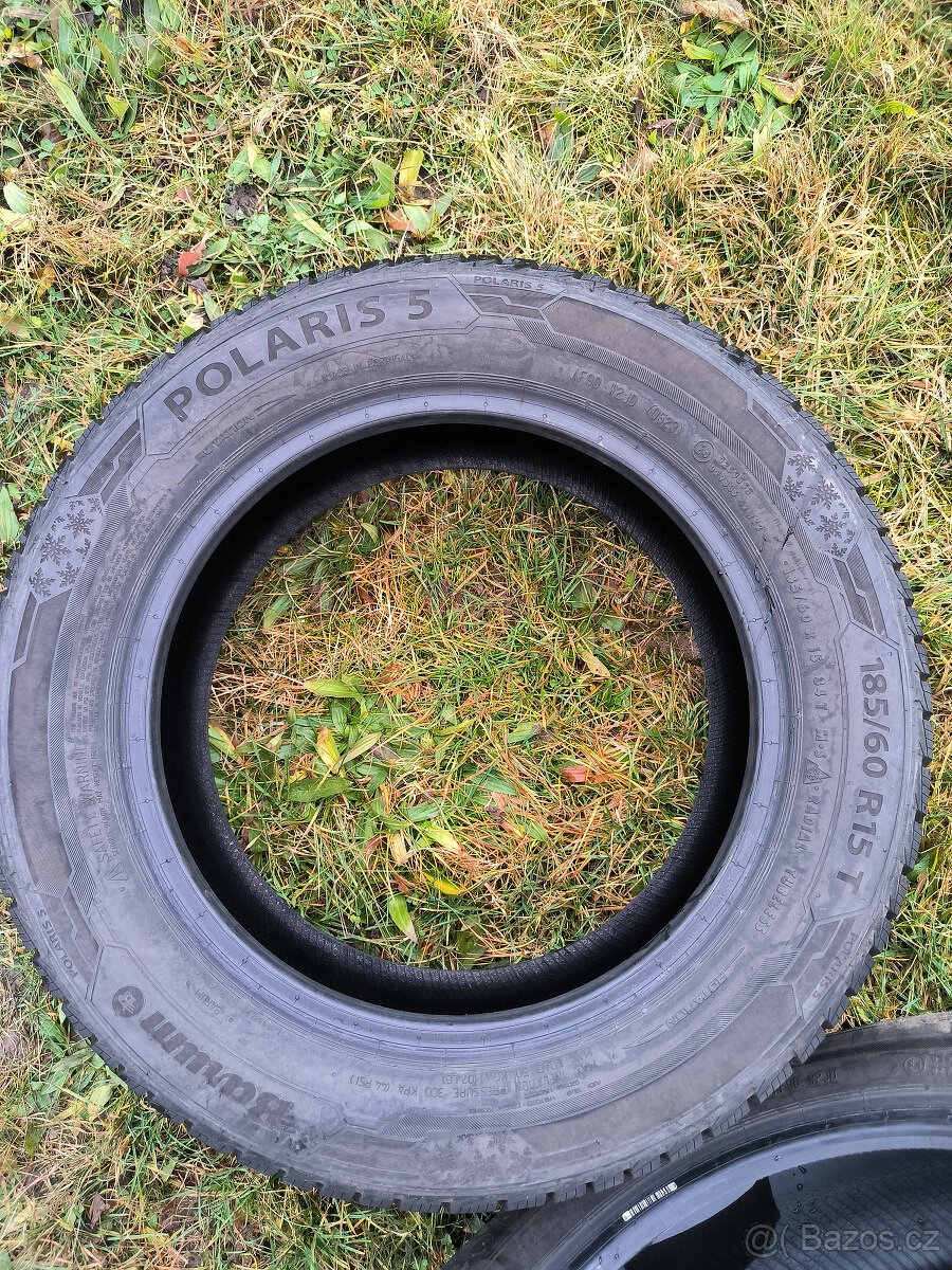 2 zimní pneumatiky 185/60/15 BARUM POLARIS 5 - 3