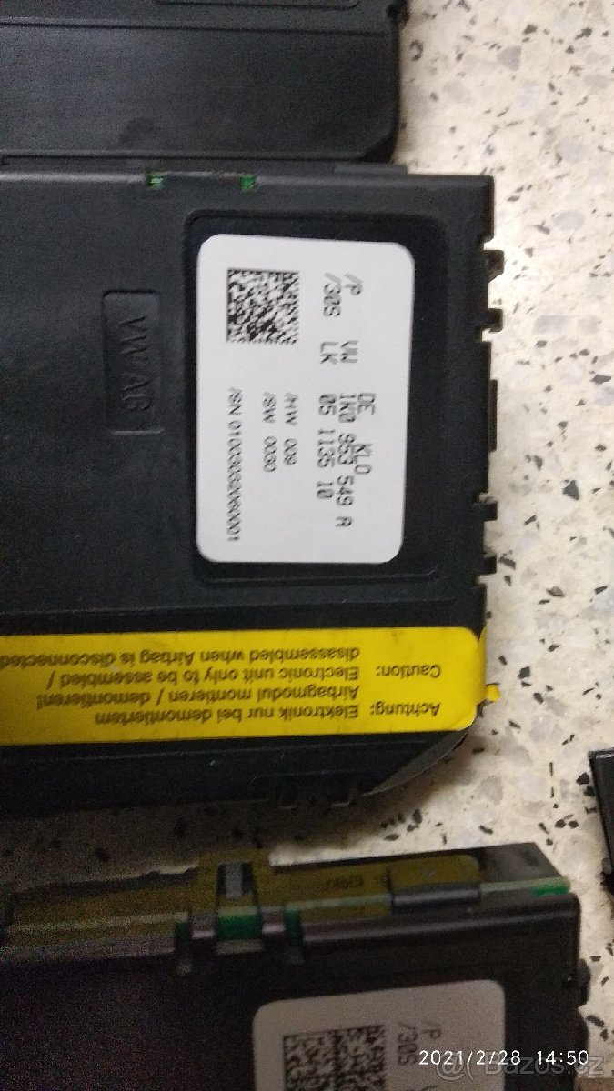 Podvolantovy krouzek, jednotky, snímač, 1K0953549 - 3