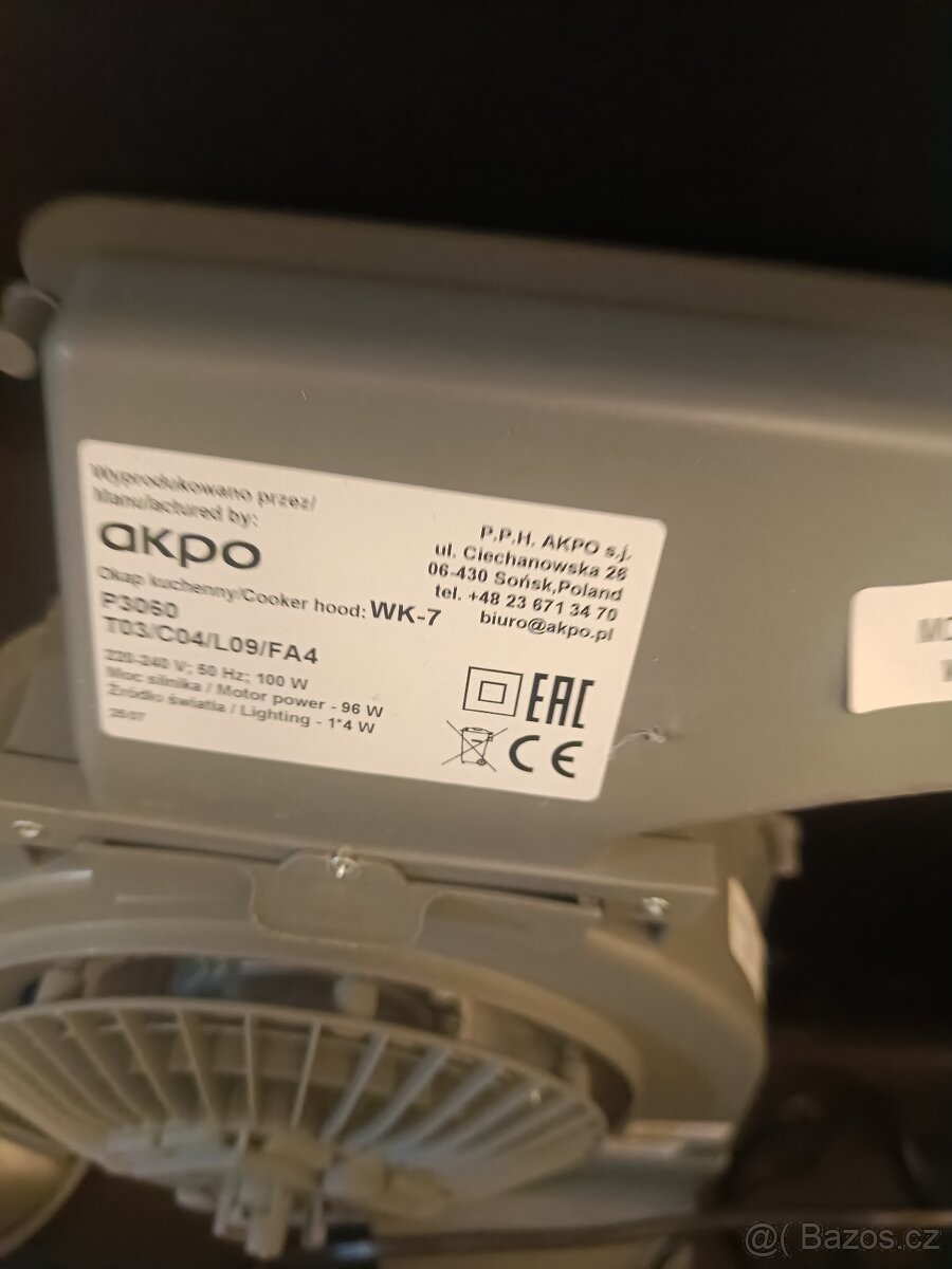 Digestoř AKPO WK-7 3060 Black/gold - 3