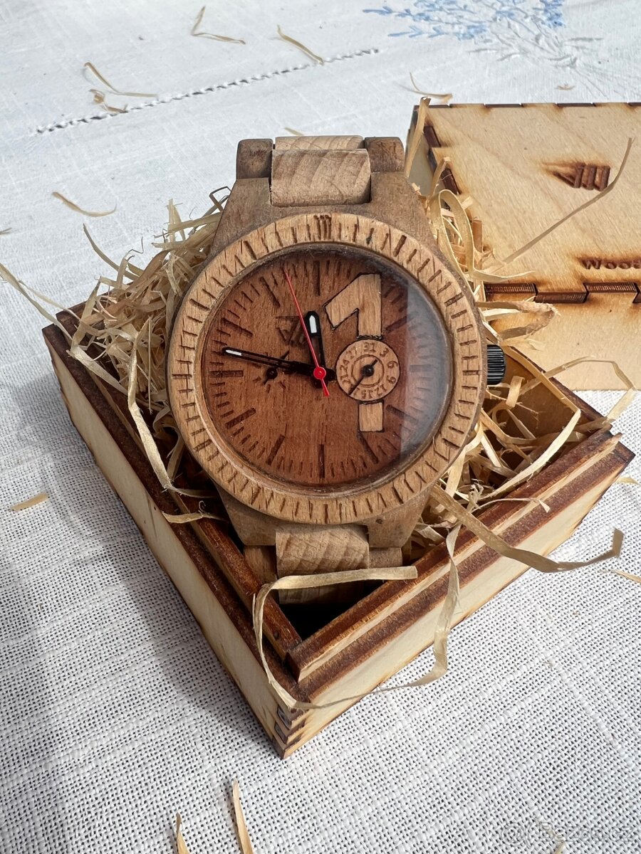 Dřevěné hodinky typ ONE - nové - 3