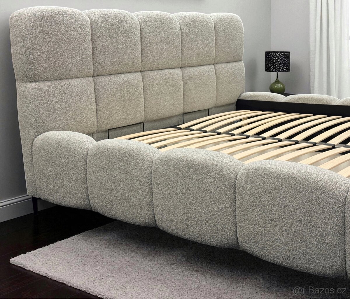 Manželská postel , uplne nový . Šedá | 180x200 , 160x200 | - 3